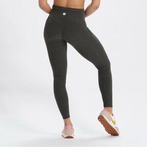 Vuori Clean Elevation High Rise Athletic Legging Oregano Heather Green Large GUC